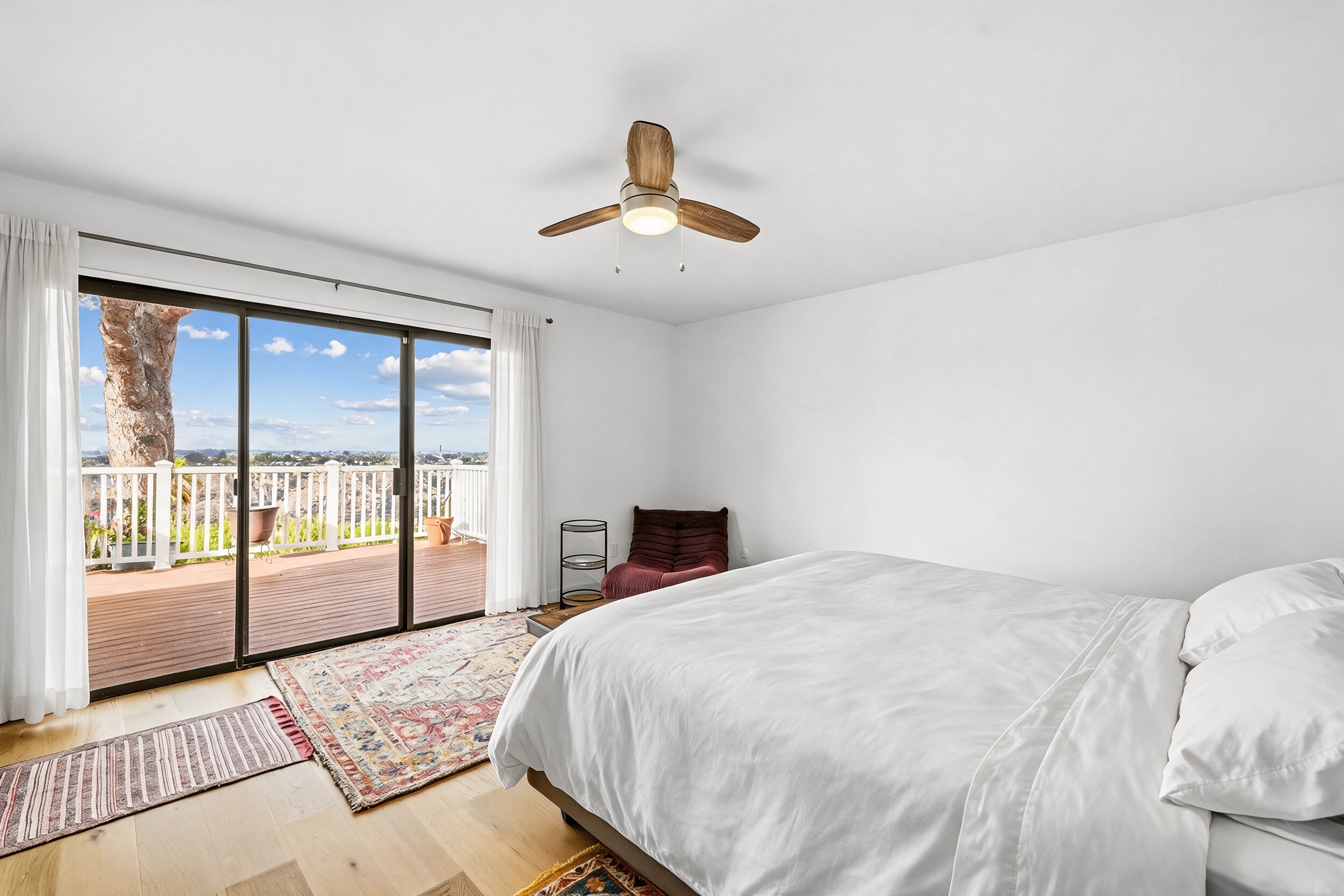 Primary suite with direct access to the private canyon-view deck